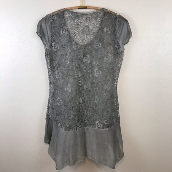 Monoreno Gray Lace Dress SZ Medium - Picture 7 of 8